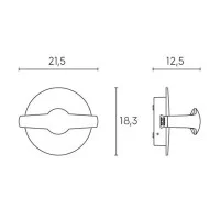 Sovil Pavillon LED Wall Ceiling Lamp Round Neutral Light In