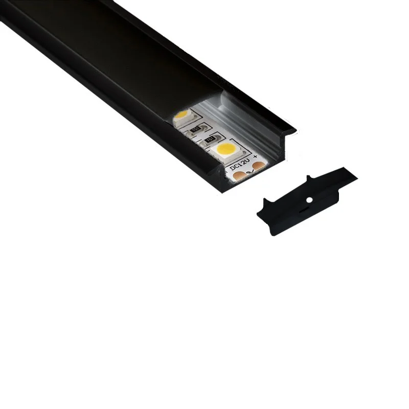 Lampo Aluminum Recessed Profile Kit 2 Meters For Strip Led Lampo Aluminum Recessed Profile Kit 2 Meters For Strip Led