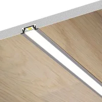 Lampo Aluminum Recessed Profile Kit 2 Meters For Strip Led