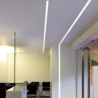 Lampo Aluminum Recessed Profile Kit 2 Meters For Strip Led