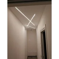 Lampo Aluminum Recessed Profile Kit 2 Meters For Strip Led