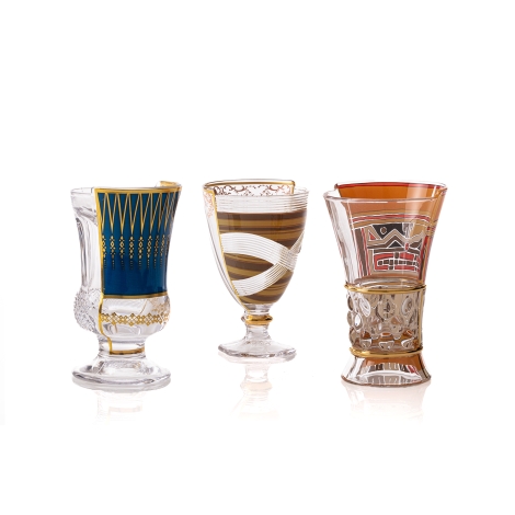 Seletti Hybrid 2.0 set tre bicchieri