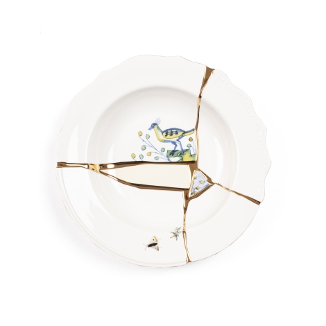 Seletti Kintsugi soup plate