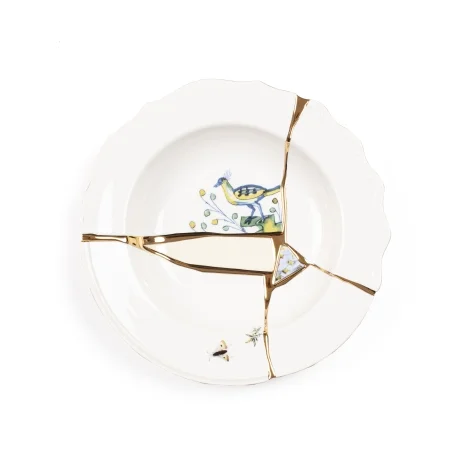 Seletti Kintsugi soup plate