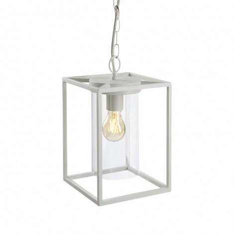 Sovil Domus E27 Suspension Rectangular Lamp In Aluminum For