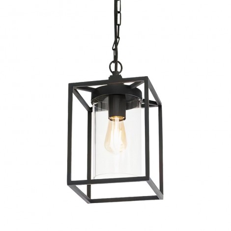 Sovil Domus E27 Suspension Rectangular Lamp In Aluminum For