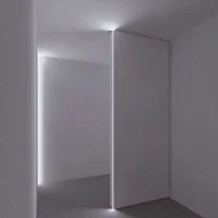 Lampo Aluminum Profile Kit Cut Of Light For Flush Wall 2 Meters