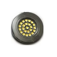 Lampo Faretto 24 LED Slim 12V Tondo da Incasso o Superficie In