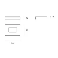 Logica Minima Indoor LED Wall Slim Lamp 20W in Aluminum