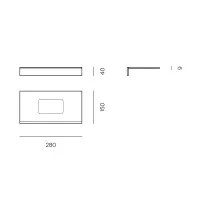 Logica MinimaL Indoor LED Linear Wall Lamp 30W Aluminum