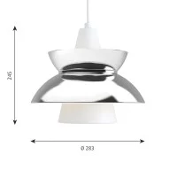 Louis Poulsen Doo-Wop Aluminum Conical Single Pendant Lamp For