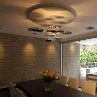 Artemide Mercury LED Ceiling Dimmable Lamp Polished Chrome By
