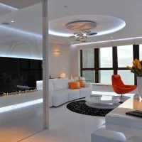 Artemide Mercury LED Ceiling Dimmable Lamp Polished Chrome By