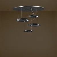 Artemide Mercury Mini LED Ceiling Dimmable In Polished Chrome Artemide Mercury Mini LED Ceiling Dimmable In Polished Chrome