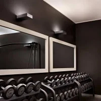 Flos Fort Knox Mini Wall LED lamp 25W In Aluminum CRI90 By