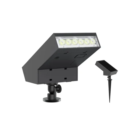 Alcapower Faretto LED Solare 500 lm con Picchetto e Sensore Crepuscolare