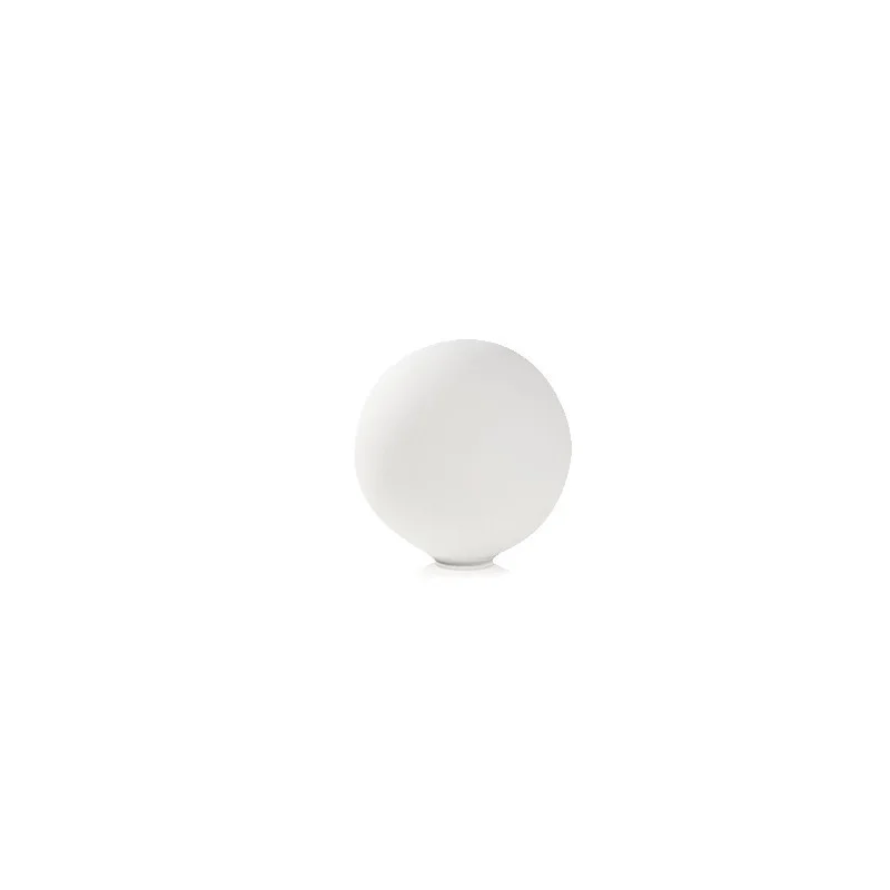 Artemide Dioscuri Spherical Table Lamp In Steel And White Blown