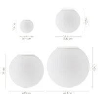 Artemide Dioscuri Wall Lamp Spherical Ceiling In Steel And