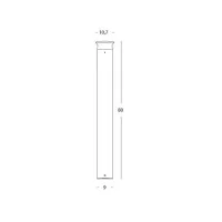 Sovil Kep Garden Bollard LED 9W In Aluminum H 800 For Outdoors