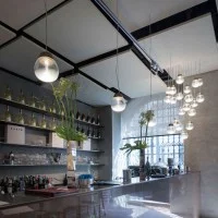 Artemide Empatia Suspension LED Lamp In blown Glass By Carlotta