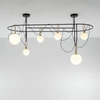 Artemide nh S5 Elliptic Multiple Pendant Lamp LED Dimmable In