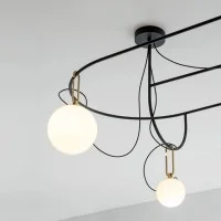 Artemide nh S5 Elliptic Multiple Pendant Lamp LED Dimmable In