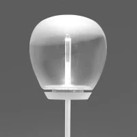 Artemide Empatia Floor Lamp LED 20W in White Blown Glass By