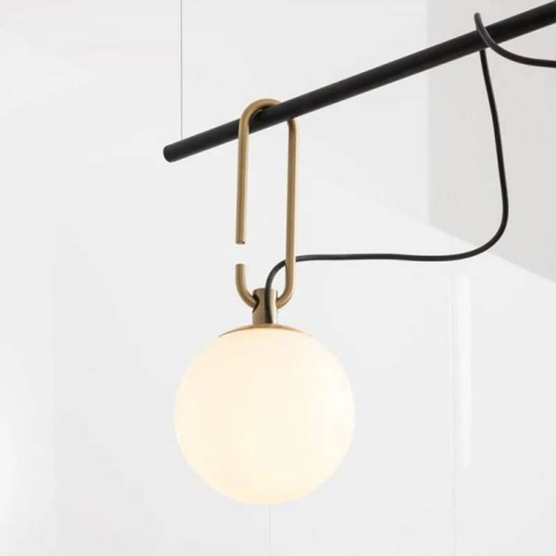 Artemide Nh S3 2 Arms Multiple Pendant Lamp Glass Spheres