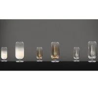Artemide Gople Table Dimmable LED Lamp In Glass And Aluminum