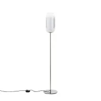 Artemide Gople Floor Lamp LED Dimmable E27 In Glass And Aluminum Artemide Gople Floor Lamp LED Dimmable E27 In Glass And Aluminum
