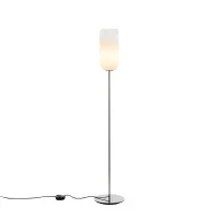 Artemide Gople Floor Lamp LED Dimmable E27 In Glass And Aluminum
