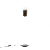 Artemide Gople Floor Lamp LED Dimmable E27 In Glass And Aluminum Artemide Gople Floor Lamp LED Dimmable E27 In Glass And Aluminum