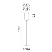 Artemide Gople Floor Lampada Da Terra LED Dimmerabile E27 In Artemide Gople Floor Lampada Da Terra LED Dimmerabile E27 In