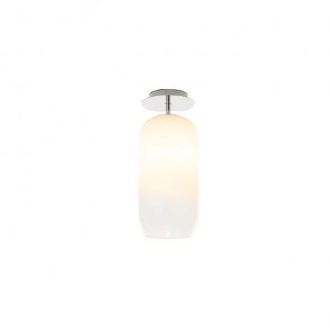 Artemide Gople Mini Ceiling Lamp LED Dimmable In Glass And