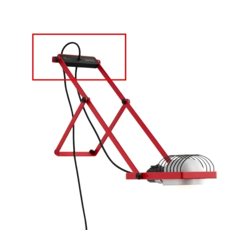 Artemide wall accessory for Sintesi lamp