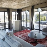 Cattaneo Ball Suspension Lamp LED Dimmable Aluminum Head System