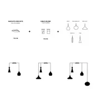 Cattaneo Rosone Da Soffitto Easy System Da 2 A 4 Moduli Uscite