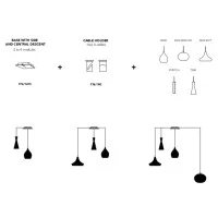 Cattaneo Rosone Da Soffitto Easy System Da 2 A 4 Moduli Base