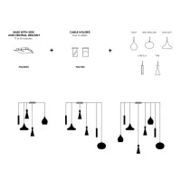 Cattaneo Rosone Da Soffitto Easy System Da 5 A 8 Moduli Base