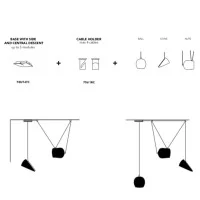 Cattaneo Rosone Da Soffitto Easy System Da 3 Moduli Base