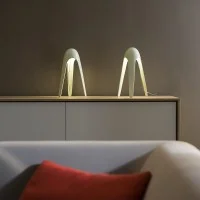 Martinelli Cyborg 825 Table Lamp LED Touch Sensor in Aluminum