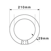Airam Circular Lamp T9 22W 842 G10Q 1350lm 4200K Fluorescent Airam Circular Lamp T9 22W 842 G10Q 1350lm 4200K Fluorescent