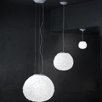 Artemide Meteorite Suspension Lamp LED Dimmable By Pio And Tito Artemide Meteorite Suspension Lamp LED Dimmable By Pio And Tito