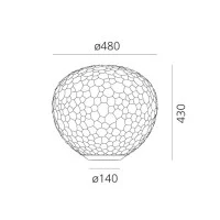 Artemide Meteorite Lampada Da Tavolo LED Dimmerabile By Pio E