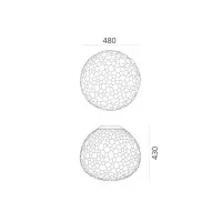 Artemide Meteorite Ceiling Lamp 480 mm LED Dimmable By Pio E