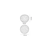 Artemide Meteorite Lamp Applique Wall And Ceiling LED Dimmable