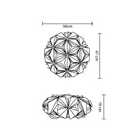 Slamp La Vie Ceiling/Wall Medium Dimmable Applique Lamp With
