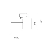 Logica Unico AR111 LED GU10 Proiettore Da Binario Orientabile