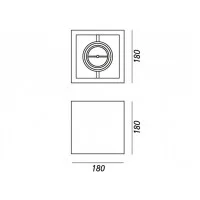 Logica Container 111 Faretto GU10 Quadrato Per Led Orientabile