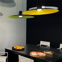 Martinelli Luce Lent LED Dimmable Suspension Lamp With Diffused